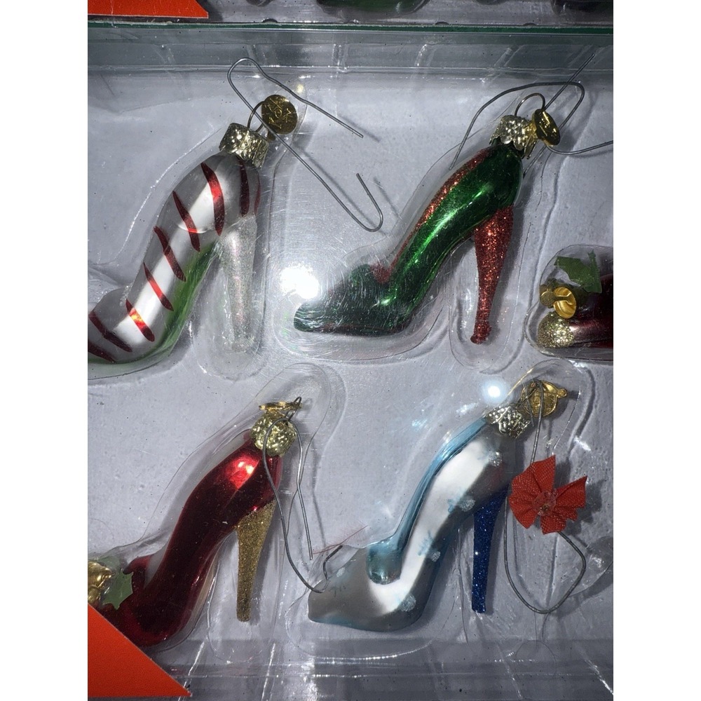 Kurt‎ Adler Medallion Collection High Heel Shoe Glass Ornaments 11 Stiletto T - Picture 4 of 5